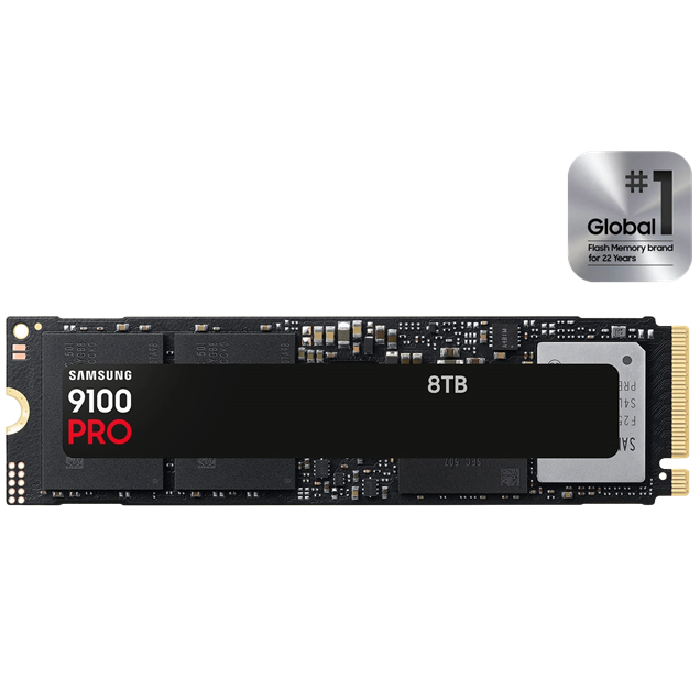 8TB Samsung 9100 PRO M.2 2280 PCI Express 5.0 x4 NVMe Solid State Drive