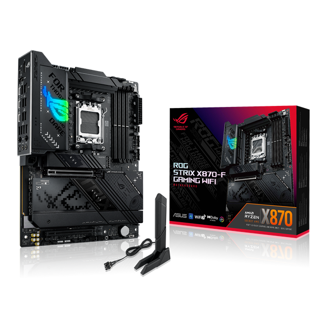 ASUS ROG Strix X870-F Gaming WiFi ATX Motherboard for AMD Socket AM5 CPUs