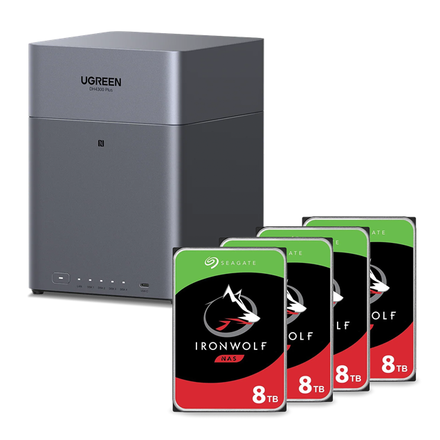Ugreen NASync DH4300 Plus 4-Bay NAS - 32TB