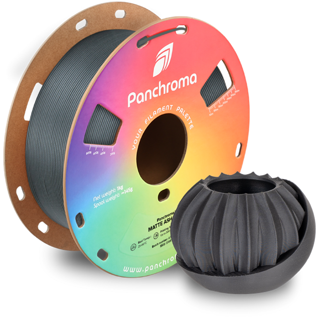 Panchroma PLA 3D FIlament Matte Ash Grey