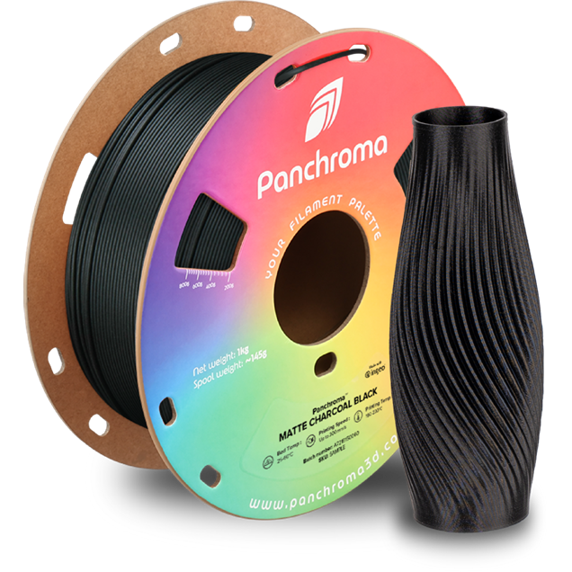 Panchroma PLA 3D Filament Matte Charcoal Black