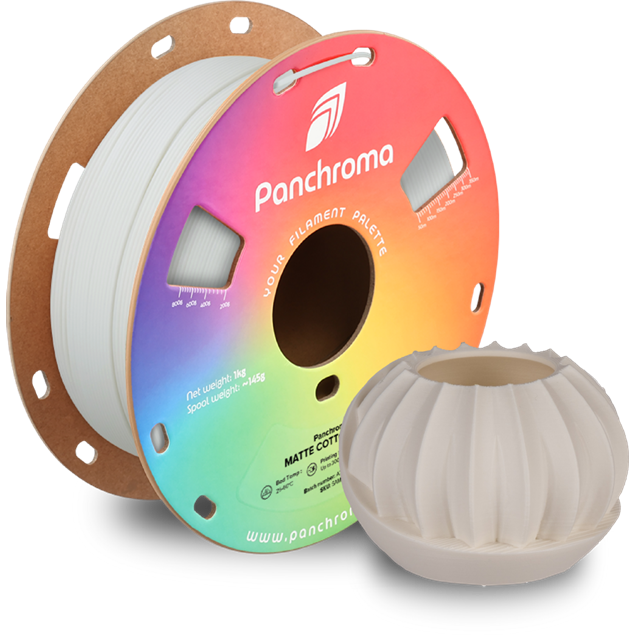 Panchroma PLA 3D Filament Matte Cotton White