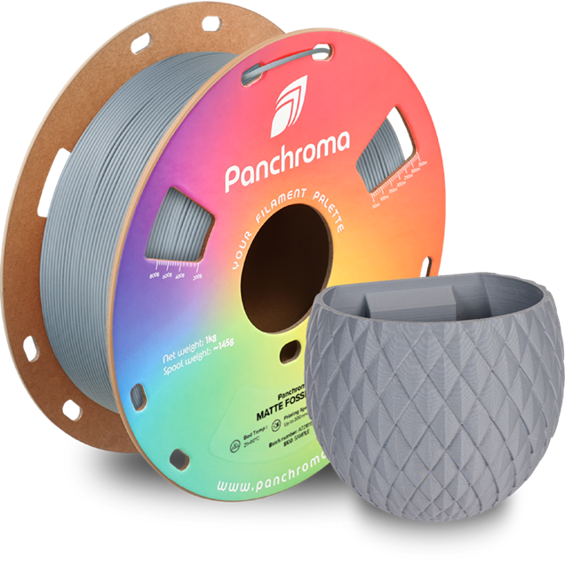 Panchroma PLA 3D Filament Matte Fossil Grey
