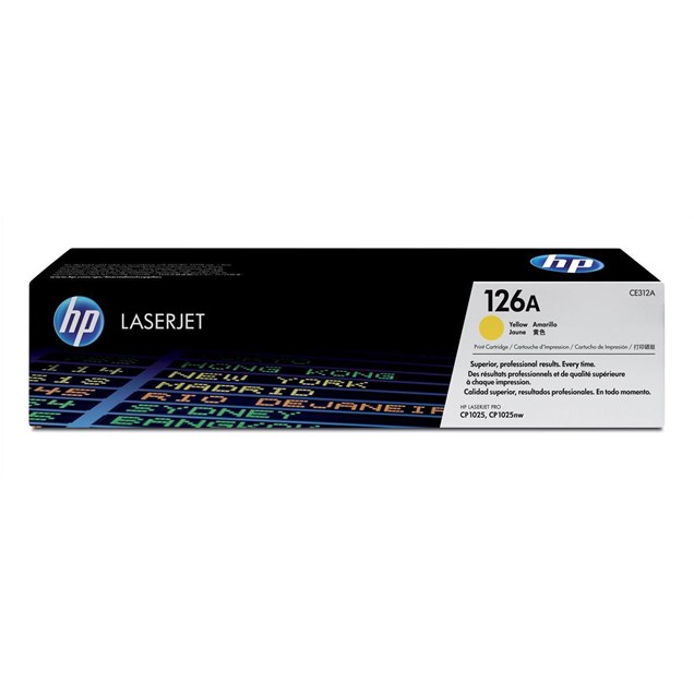 HP 126A (Yield: 1,000 Pages) Yellow Toner Cartridge