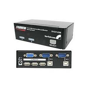 StarTech.com 2-Port StarView USB KVM Switch Kit with Cables