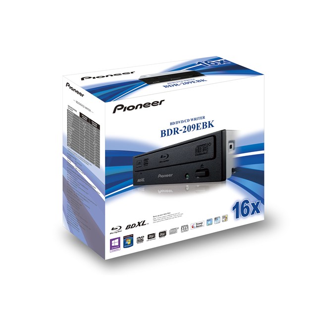 Pioneer BDR-209EBK Blu-ray Writer Optical Drive