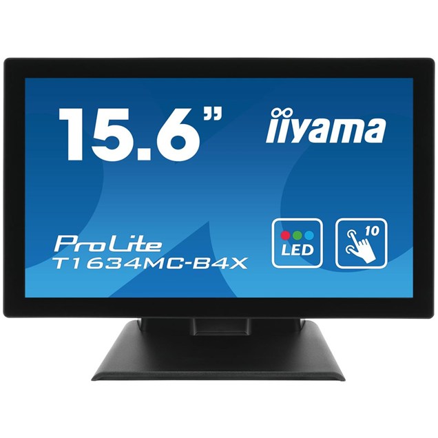 iiyama T1634MC-B4X Touch 15.6 inch Monitor - 1366 x 768, 8ms, DVI