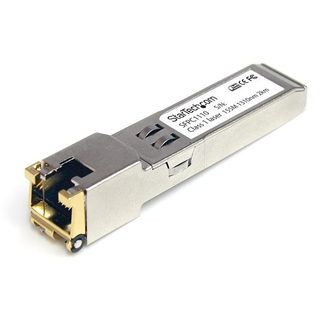 StarTech.com Gigabit Copper SFP Transceiver Module 1000Base-T, RJ45, MSA Compliant (100m)