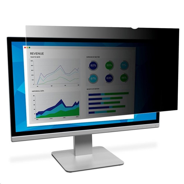 3M PF18.5W9 Frameless Black Privacy Filter for 18.5 inch Widescreen (16:9) Monitors