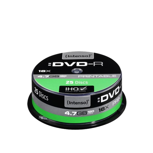 Intenso DVD-R 16x Printable 25pk Spindle