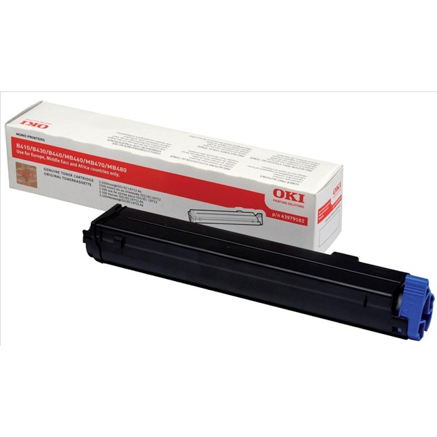OKI 43979102 (Yield: 3,500 Pages) Black Toner Cartridge