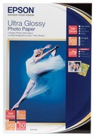Epson (10 x 15cm) Ultra Glossy Photo Paper (50 Sheets) 300gsm (White)