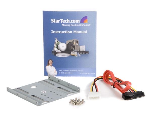 StarTech.com 2.5 inch Hard Drive to 3.5 inch Drive Bay Mounting Kit Storage bay Adaptor