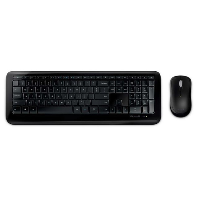 Microsoft 850 Wireless Desktop Keyboard and Optical Mouse 2.4GHz (Black)