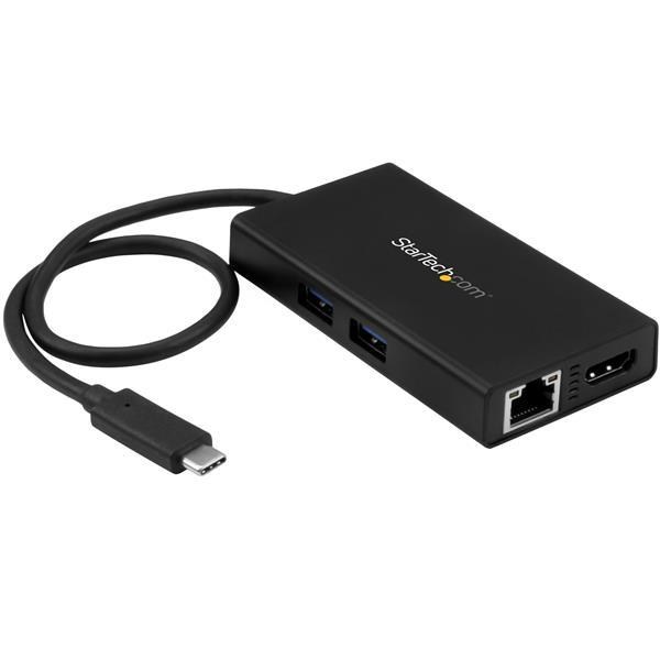 StarTech.com USB-C Multifunction Adaptor for Laptops - Power Delivery - 4K HDMI - GbE - USB 3.0