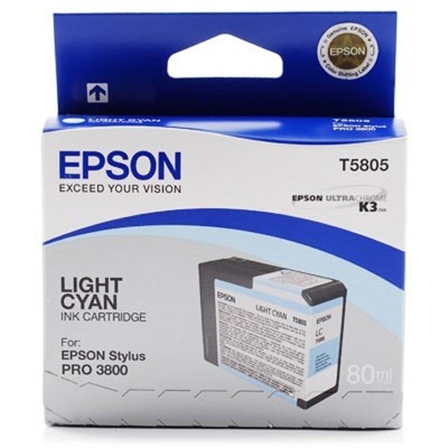 Epson UltraChrome Light-Cyan Ink Cartridge (80ml)