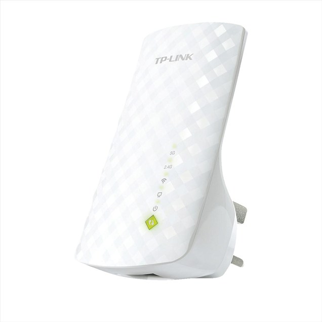 TP-Link AC750 RE200 Dual Band WiFi Universal Wall-plug Range Extender (White)