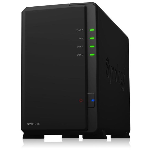 Synology NVR1218 (12 Channel) Network Video Recorder Dual Core (1.0GHz) 1GB DDR3 0 HDD (Black)