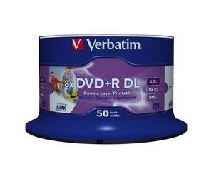 Verbatim DVD+R DL 8.5GB 8x 240min Inkjet Printable