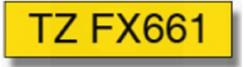 Brother P-touch TZe-FX661 (36mm x 8m) Black On Yellow Flexi Laminated Labelling Tape