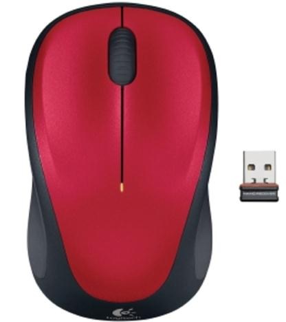 Logitech M235 Wireless Mouse (Red)