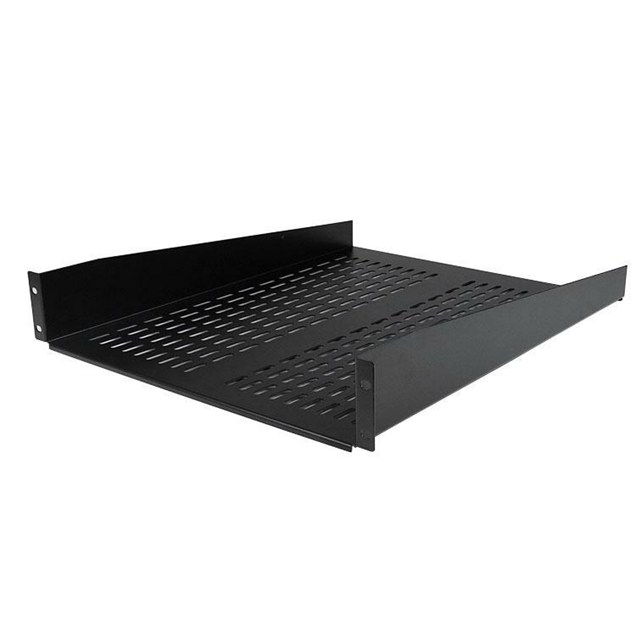StarTech 2U 22 inch Vented Rack Mount Shelf Fixed Server Rack Cabinet Shelf
