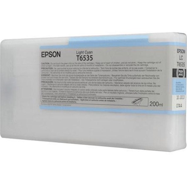 Epson T6535 UltraChrome K3 Ink Cartridge - 200ml (Light Cyan)