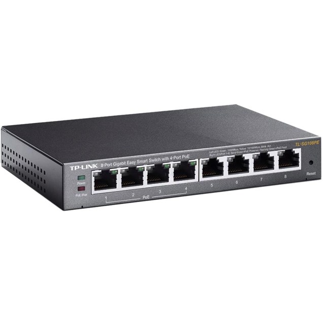 TP-Link TL-SG108PE 8-Port Gigabit Desktop Switch 