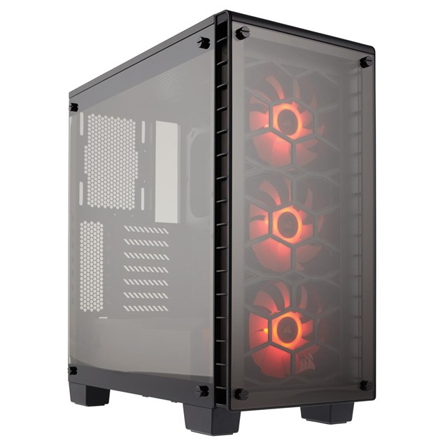 Corsair Crystal 460X RGB Mid Tower Gaming Case - Black 