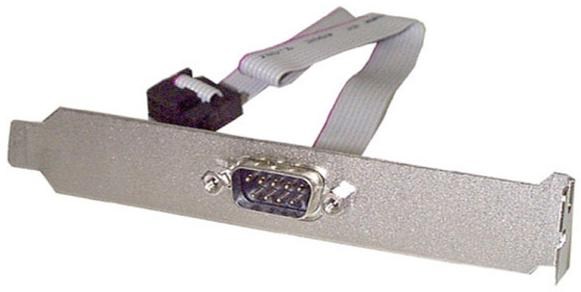 StarTech.com 16 inch 9 Pin Serial Male to 10 Pin Motherboard Header Slot Plate