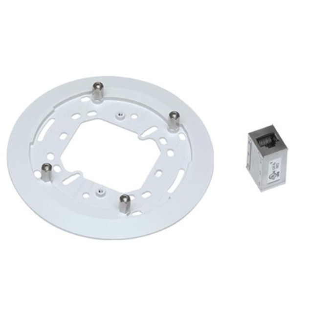 AXIS T94F01M J-Box/Gang Box Plate and Network Cable Coupler Indoor for AXIS M3006-V Network Camera