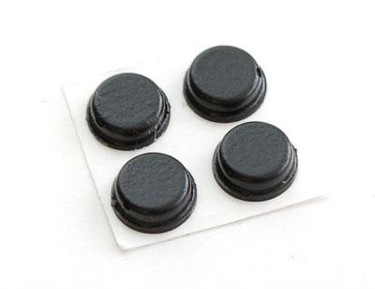 Rectangular Sticky Computer Case Feet StarTech Self-Adhesive Rubber Feet for PC Cases (4 Pack) - CCL Computers
