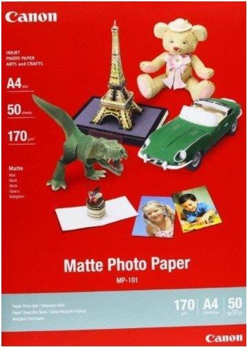 Canon MP-101 (A4) 170g/m2 Matte Photo Paper (White) 1 Pack of 50 Sheets