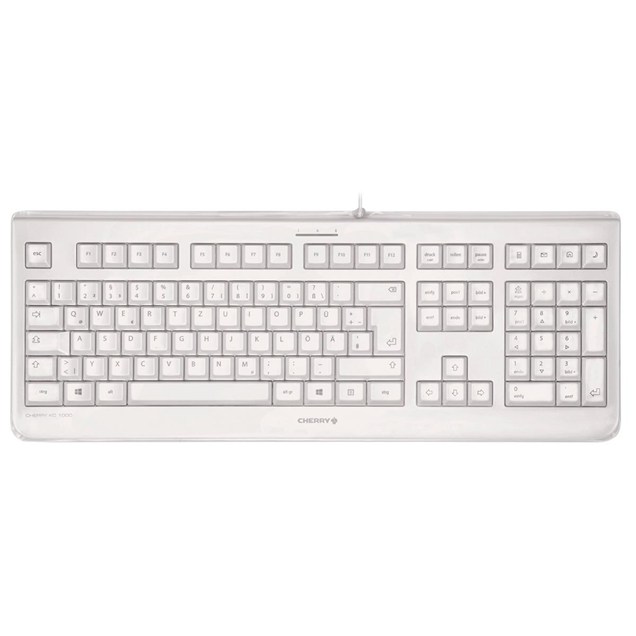 CHERRY KC 1068 Wired USB Keyboard - Light Grey