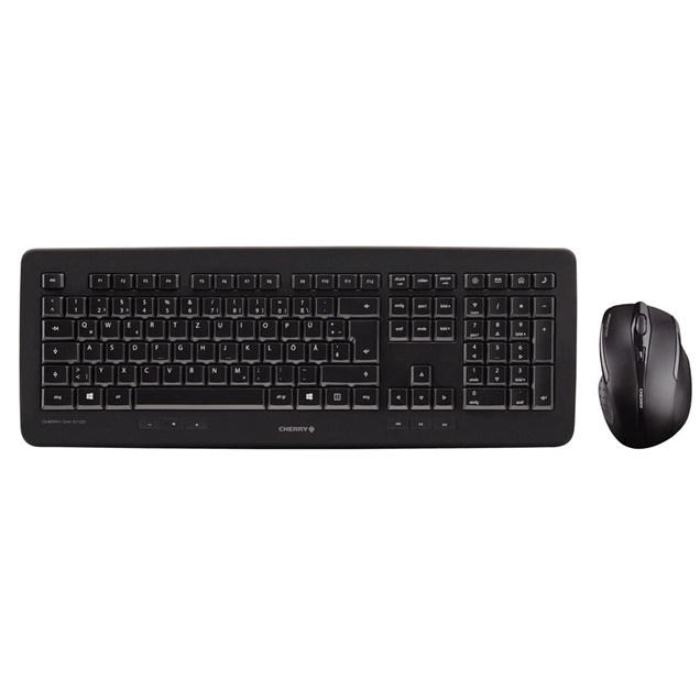 CHERRY DW 5100 Wireless Keyboard and Mouse Set (Black)
