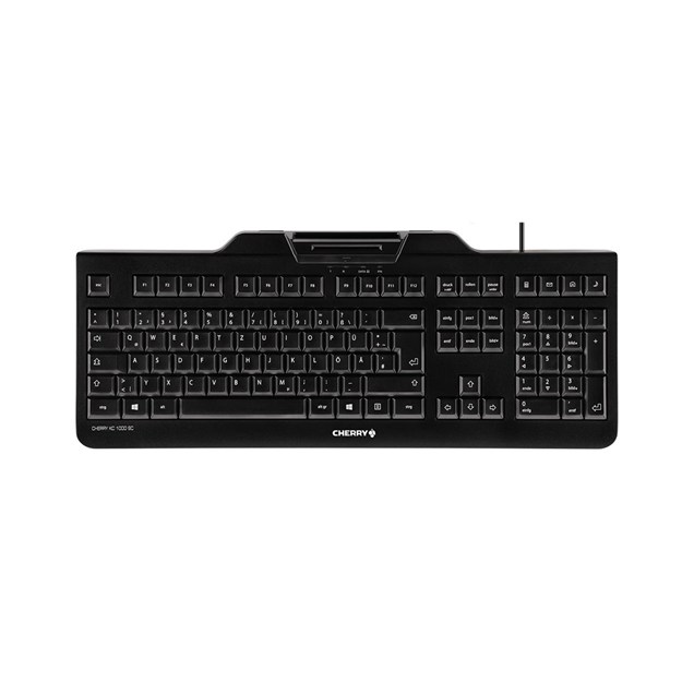 CHERRY KC 1000 SC Security Keyboard with Integrated Smart Card Terminal in Black, UK