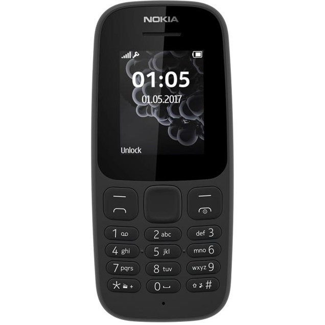 Nokia 105 (1.8 inch) Mobile Phone (Black)