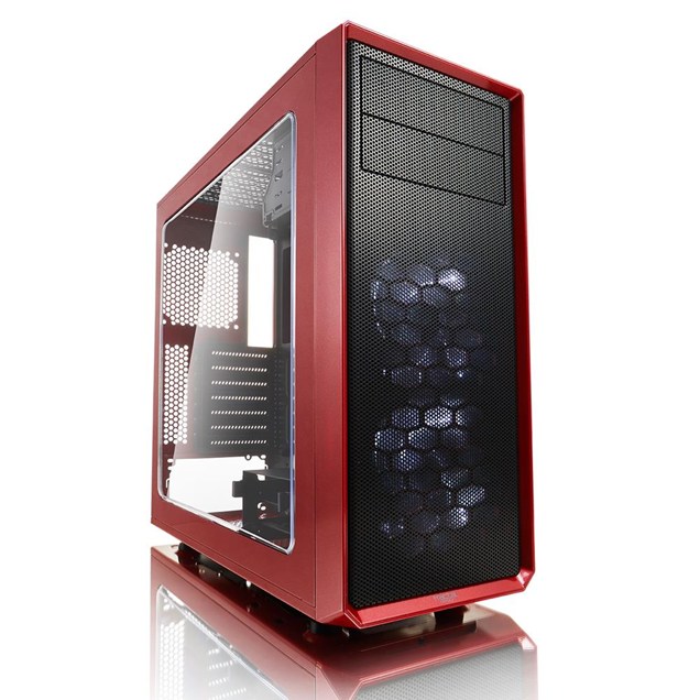 Fractal Focus G Mid Tower Gaming Case - Red 