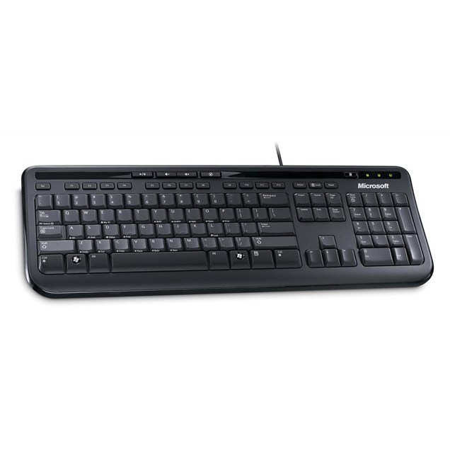 Microsoft 600 USB Wired Keyboard (Black)