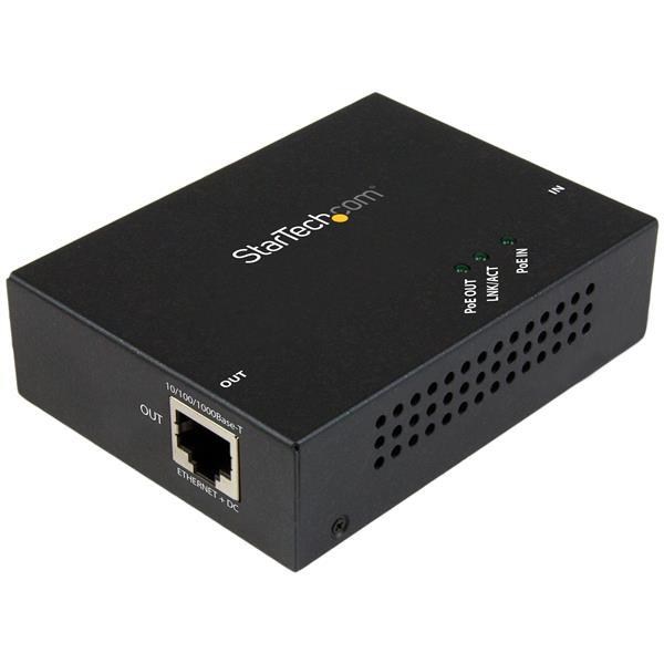 StarTech.com Gigabit PoE+ Extender - 802.3at/af - 100m (330ft)