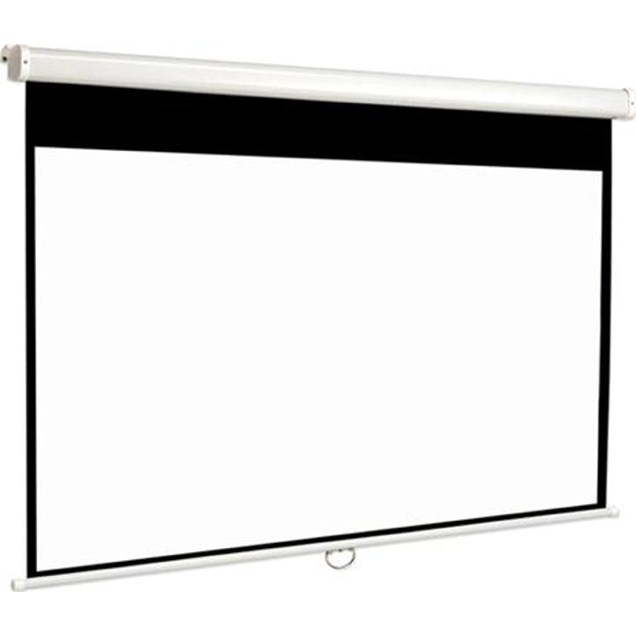 Euroscreen Connect (190x107cm) Manual Projection Screen (Black Border)