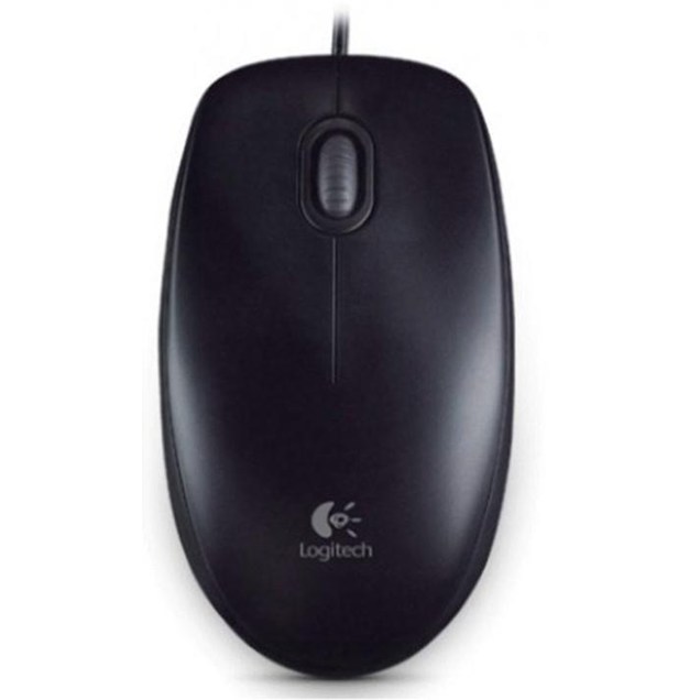 Logitech B100 Optical USB Mouse (Black)