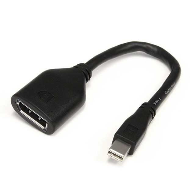 StarTech.com 6 inch Mini DisplayPort to DisplayPort Video Cable Adaptor - M/F