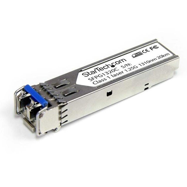 StarTech.com Gigabit Fiber SFP Transceiver 1000Base-LH, SM LC, DDM, MSA Compliant (20km)
