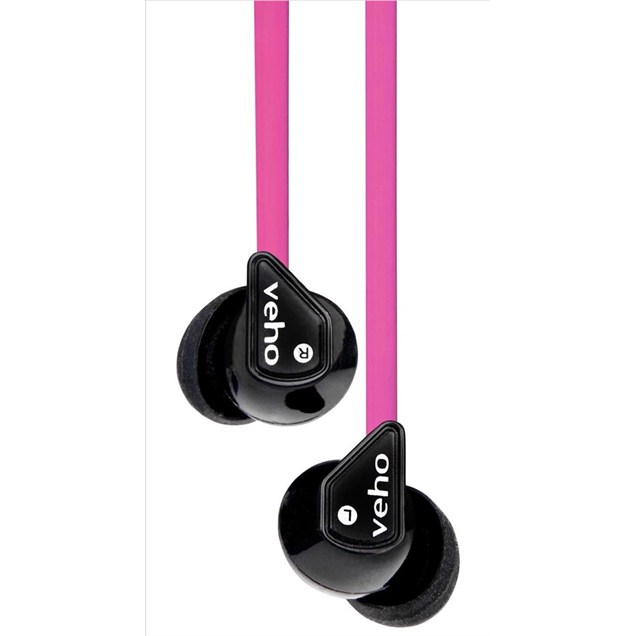 Veho Z-1 360 Noise Isolating Stereo Earphones - Pink