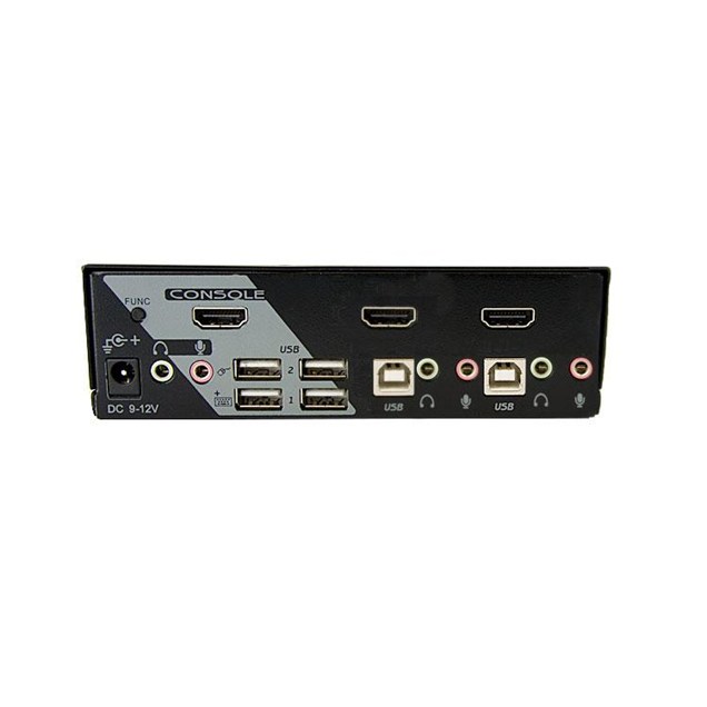 StarTech.com 2-Port USB HDMI KVM Switch with Audio and USB 2.0 Hub
