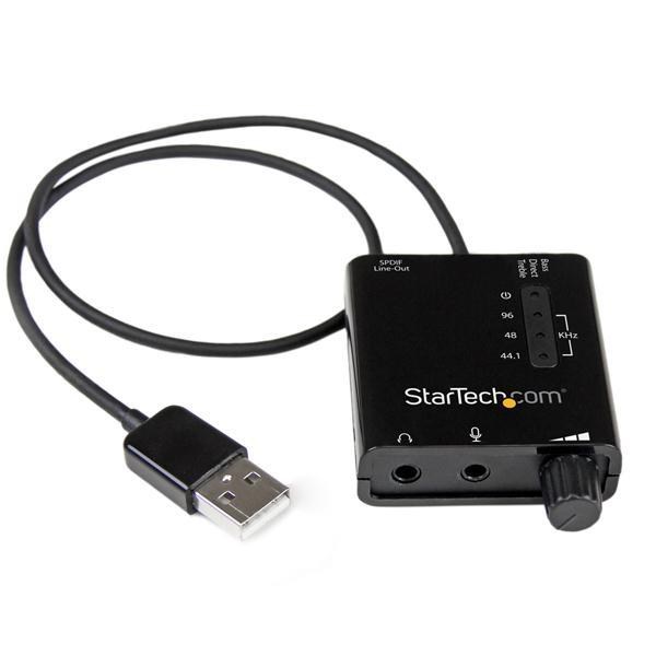 StarTech.com USB Stereo Audio Adaptor External Sound Card with SPDIF Digital Audio