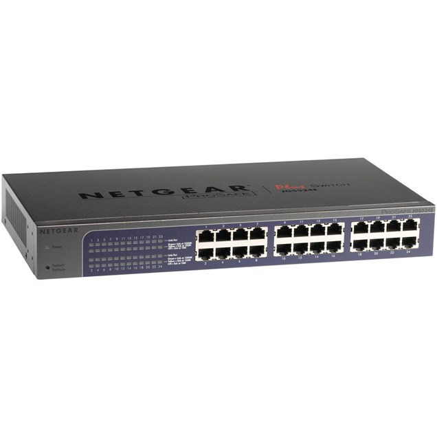 Netgear JGS524Ev2 ProSAFE Plus 24-Port Gigabit Rackmount Switch 