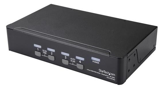 StarTech.com 4-Port DisplayPort KVM Switch - 4K 60Hz