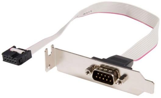 StarTech.com 9 Pin Serial Male to 10 Pin Motherboard Header LP Slot Plate